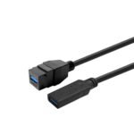 Keystone Black USB3,0  A-Female to USB3,0 A-Male