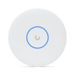 Ceiling-mounted 6-stream WiFi  7 AP with 10/5/2.5/1 GbE  support.