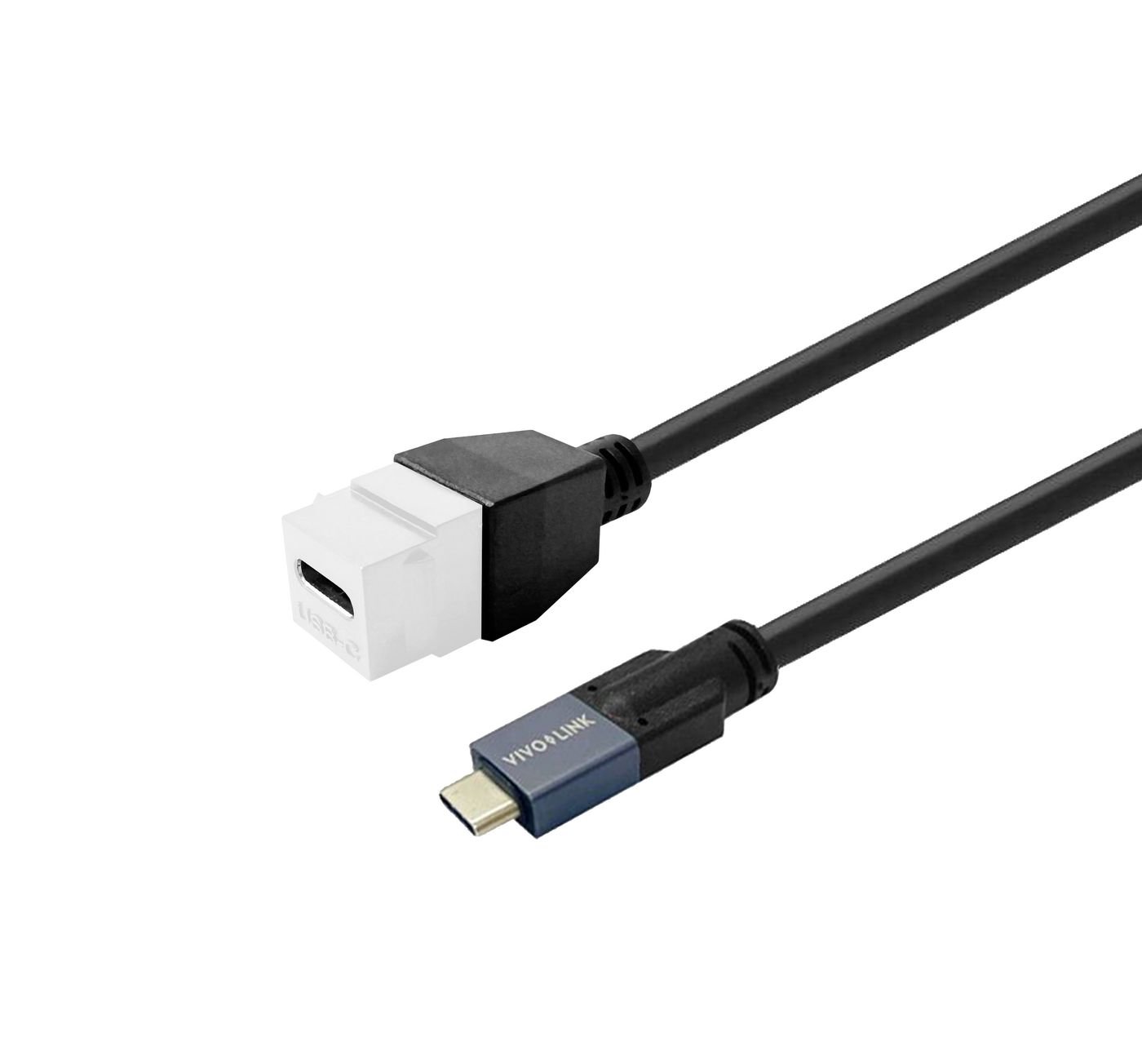 Img_35821123.jpg Keystone White USB-C female to USB-C male 2m - Image 1