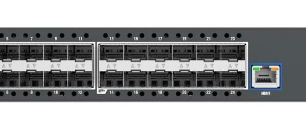 cnMatrix EX3024F, Intelligent  Ethernet Fiber Aggregation  Switch, 24 10 Gbps SFP+ ports, dual internal AC power supplies - no pwr cord