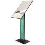 VESA Brandable Floor Stand  with a Large Base Plate Black