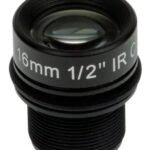 LENS M12 16MM F1.8 4PCS 01961-001, Lens, Black, Axis,  F1005-E, A1105, M12, 4 pc(s)