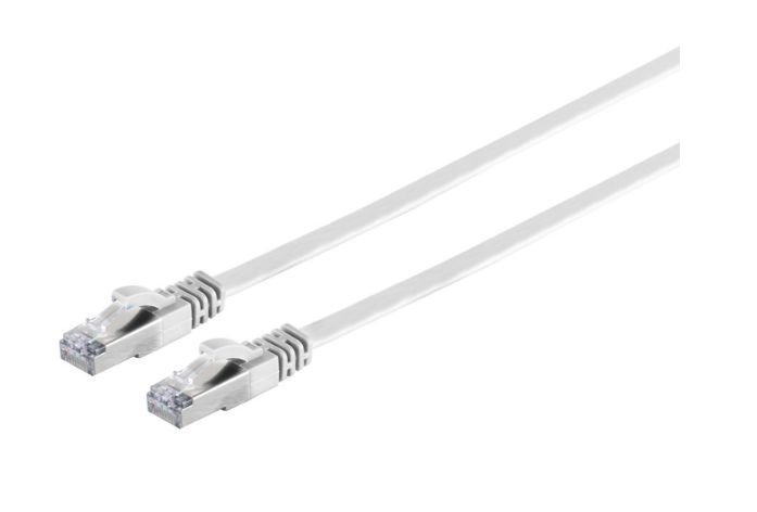Img_35919172.jpg U/UTP CAT6A 5M White Flat Unshielded Network Cable, PVC, 4x2xAWG 30/7 CU - Image 1