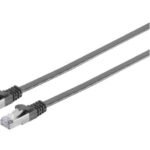 U/UTP CAT6A 3M Black Flat Unshielded Network Cable, PVC, 4x2xAWG 30/7 CU