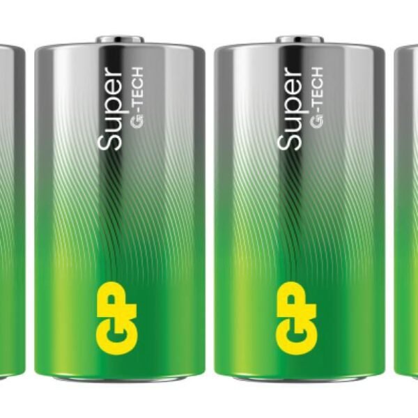 Super Alkaline C battery,  14A/LR14, 4-pack