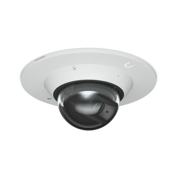 Dome camera mounting  accessory for recessed  installation into a wall or ceiling, white