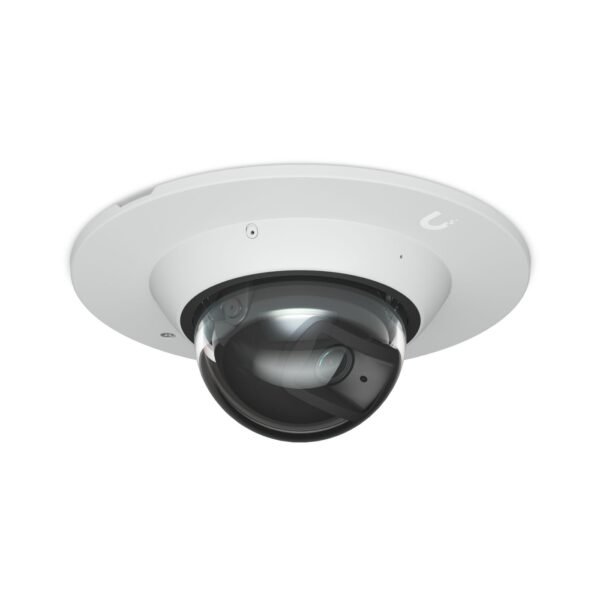 Dome camera mounting  accessory for recessed  installation into a wall or ceiling, white