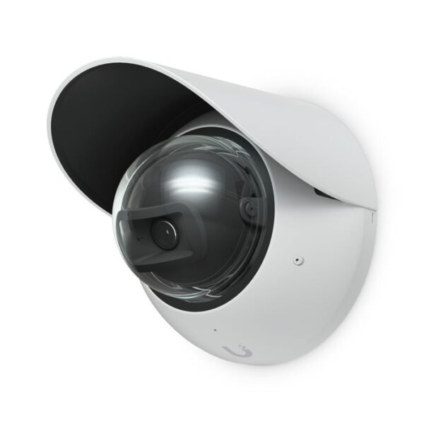 Dome camera mounting  accessory for installation  onto a wall or pole with enhanced protection against rain, snow, and wind,