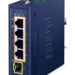 IP30 Compact size 4-Port  10/100/1000T 802.3at PoE +  1-Port 100/1000X SFP Gigabit Ethernet Switch