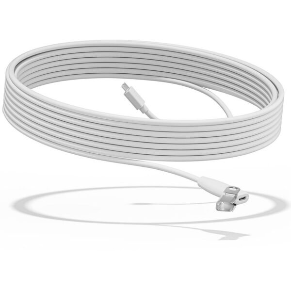 Rally Mic Pod Extension Cable  White Rally Mic Pod Extension  Cable, White, 10 m, Logitech, Rally Bar (supports up to 2 cables) Rally Bar