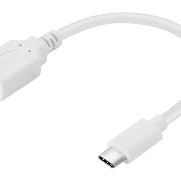 USB-C to USB 3.0 Converter USB-C to USB 3.0 Converter,  0.1 m, USB C, USB A, USB 3.2 Gen 1 (3.1 Gen 1), Male/Female, White