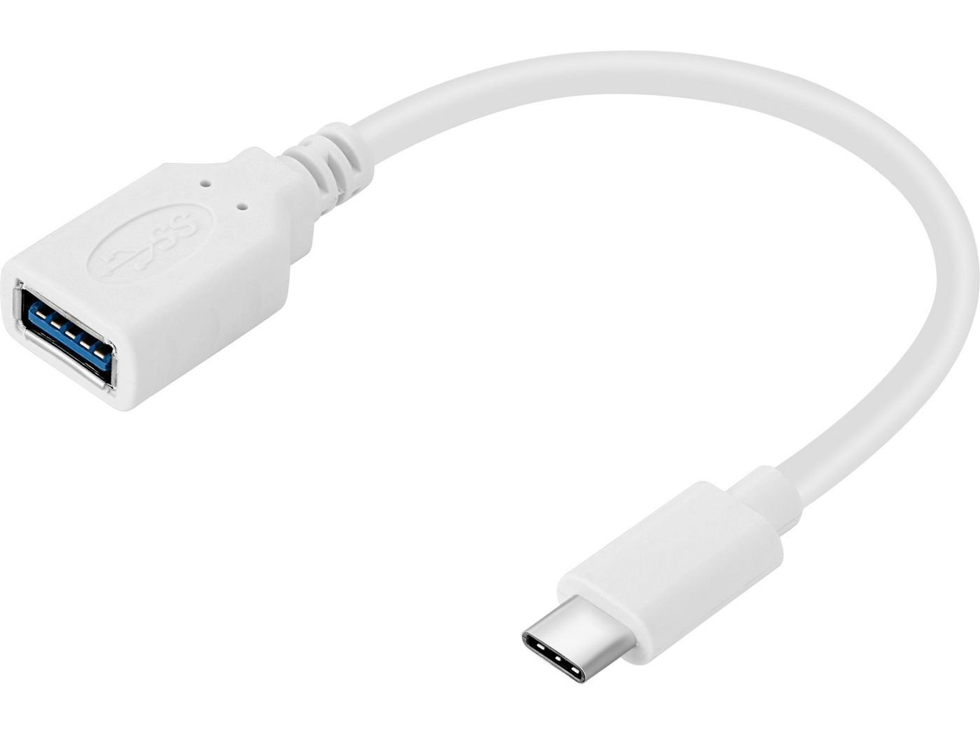 Img_36001841.jpg USB-C to USB 3.0 Converter USB-C to USB 3.0 Converter, 0.1 m, USB C, USB A, USB 3.2 Gen 1 (3.1 Gen 1), Male/Female, White - Image 1