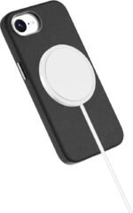 INFINITE (GRS) VENICE iPhone  17e/16e Black PU Leather  Magnetic Cover. Material: 65% (GRS) recycled PC and 21% (GRS) recycled TPU - Image 4
