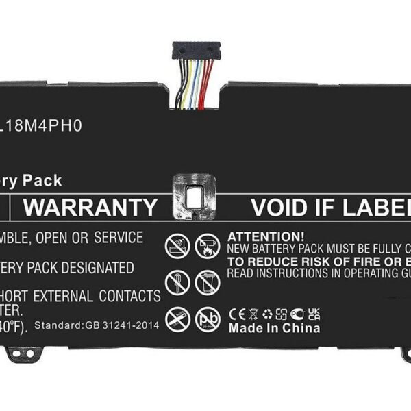 Laptop Battery for Lenovo  57.99Wh 7.6V 7630mAh Battery  for Lenovo Notebook, Laptop, 58Wh Li-Polymer 7.6V 7630mAh, Black for Yoga