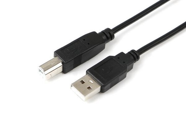 USB2.0 A-B 3m M-M, BLACK Hi-Speed Cable