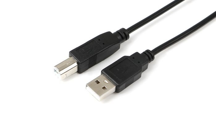 Img_36067080-1 USB2.0 A-B 3m M-M, BLACK Hi-Speed Cable - Image 1
