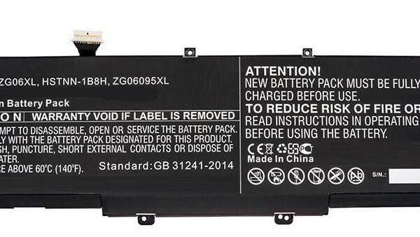 Laptop Battery for HP 71.61Wh  11.55V 6200mAh 72.00Wh Li-ion  11.55V 6200mAh Black for HP Notebook, Laptop ZBook Studio G5, ZBook Studio G5