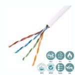 Cat5e U-UTP Network Cable  4x2xAWG24 PVC white 305m - Image 2