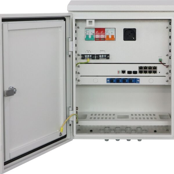 Outdoor IP66 waterproof box  L2 managed 10 port switch PoE  - UPS