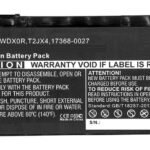 Laptop Battery for Dell  41.61Wh 11.4V 3650mAh 41.61Wh  Li-ion 11.4V 3650mAh Black, Dell INS 13MF PRO-D1708TS, INS 13MF PRO-D1508TS,