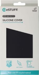 INFINITE (GRS) RIGA iPhone 15  Pro Max Black Cover.  Material: Material: 51% GRS polycarbonate and 42% recycled recycled silicone - Image 2