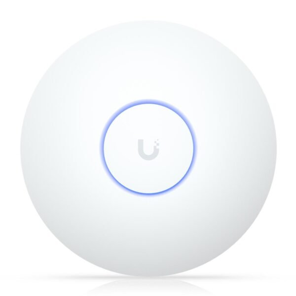 Compact, ceiling-mount WiFi 7  AP with 5 spatial streams and  extended signal range.