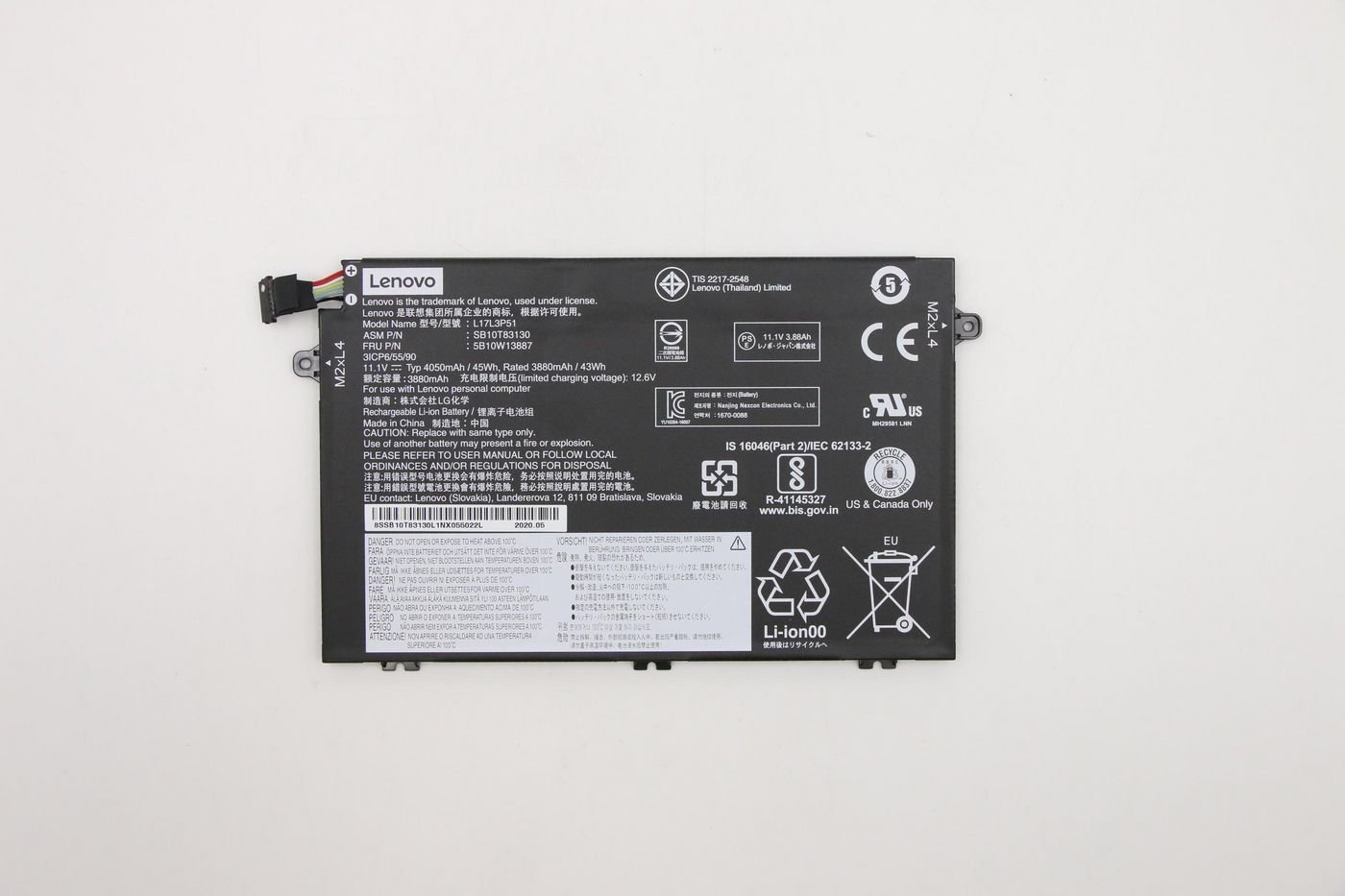 Img_36135818.jpg 45Wh 3-cell Li-ion internal battery 5B10W13887, Battery, Lenovo - Image 1