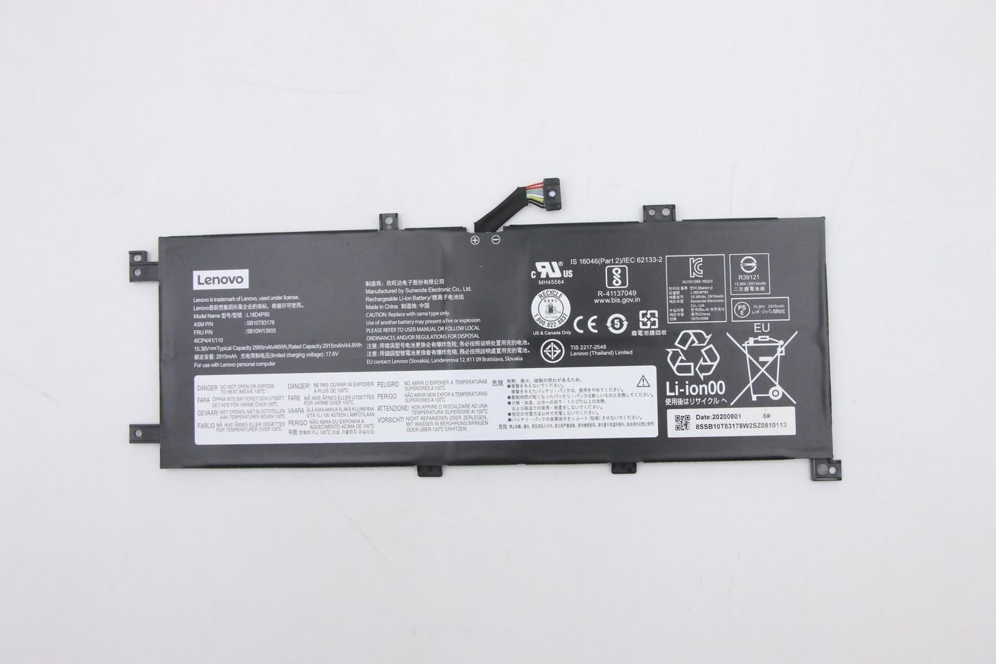 Img_36135906.jpg 46Wh internal lithium-ion battery for Lenovo laptops - Image 1