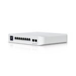 Compact  desktopwall-mountable,  professional-grade 8-port, Layer 3 Etherlighting PoE switch with (8) 10 GbE and
