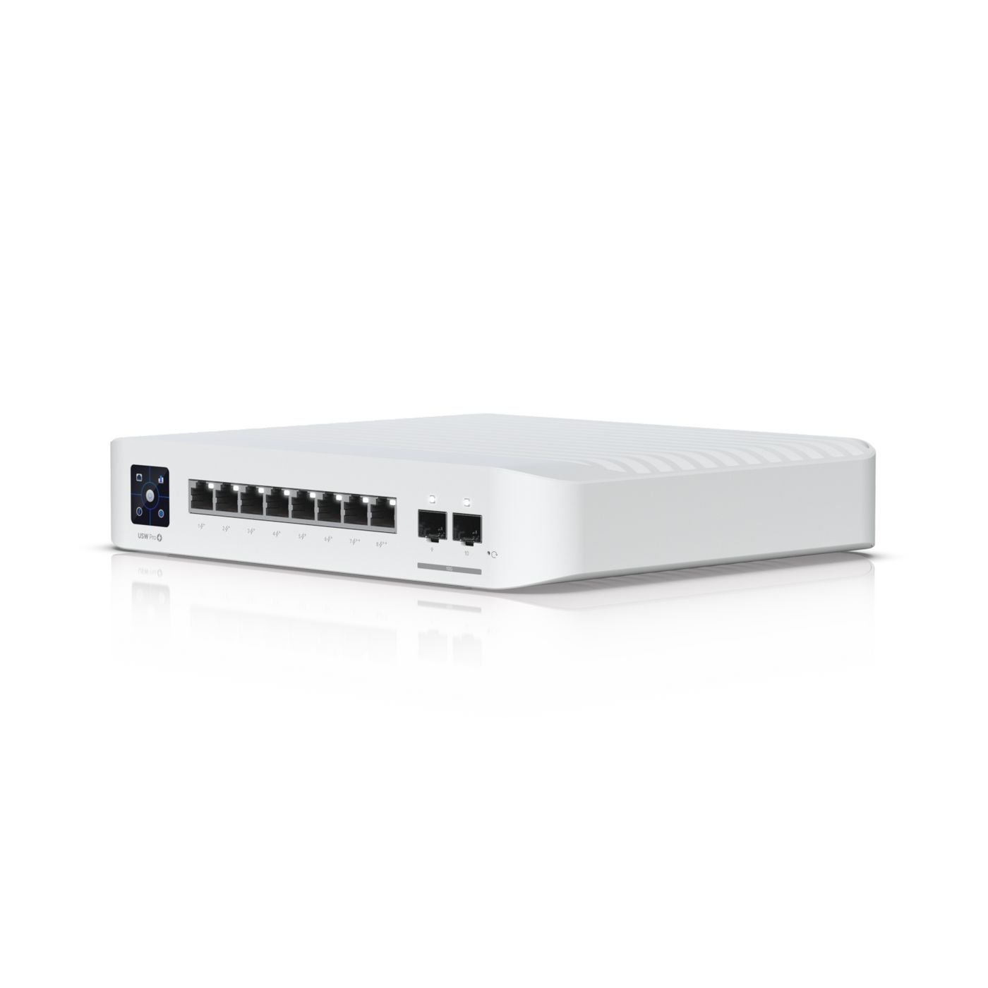 Img_36144675.jpg Compact desktopwall-mountable, professional-grade 8-port, Layer 3 Etherlighting PoE switch with (8) 10 GbE and - Image 1