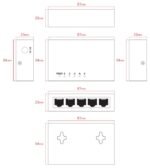 Unmanaged 5 port Switch  10/100/1000Mbps Ethernet  ports - Image 2