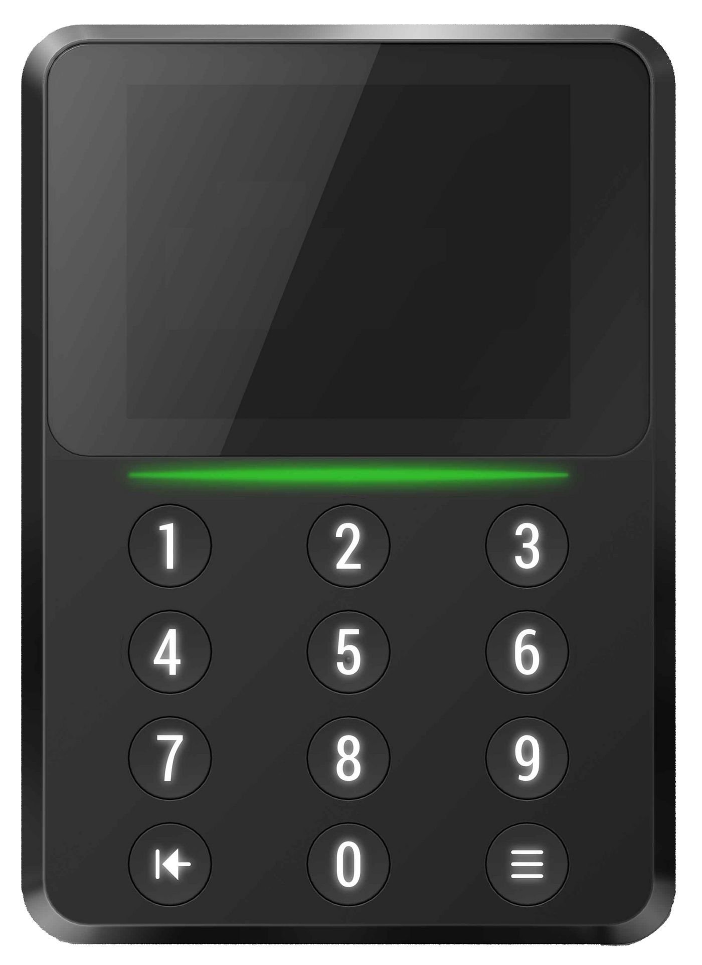 Img_36164644.jpg SCR-SD G2 (Display) RFID reader OSDP with display and keypad, black - Image 1