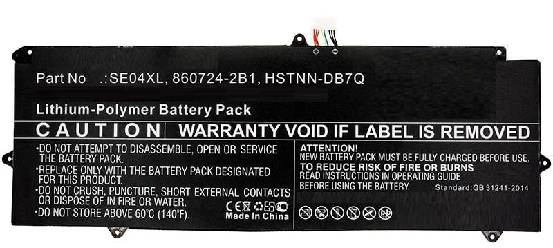 Img_36171625.jpg Laptop Battery for HP 37.00Wh 7.4V 5000mAh 37.00Wh Li-Pol 7.4V 5000mAh Pro Tablet x2 612 G2, Pro Tablet x2 612 G2(1DT63AW), Pro Tablet x2 - Image 1