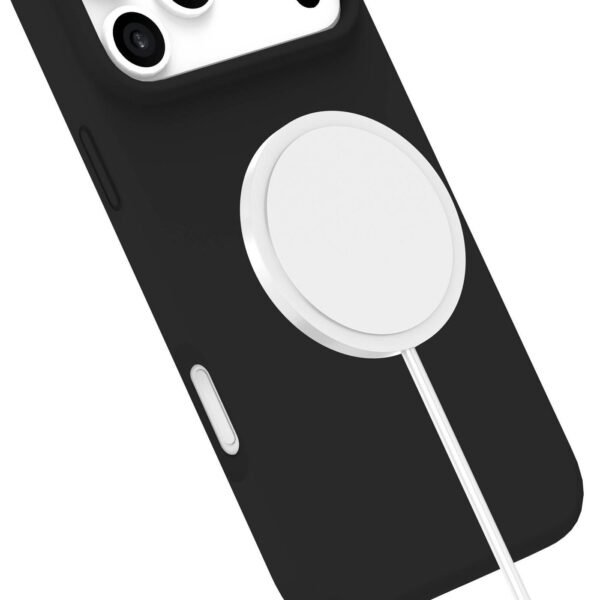 INFINITE (GRS) ROME iPhone 17  Pro Max Black Magnetic Cover.  Material: 55% (GRS) recycled PC and 26% recycled silicone