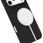 INFINITE (GRS) ROME iPhone 17  Pro Max Black Magnetic Cover.  Material: 55% (GRS) recycled PC and 26% recycled silicone