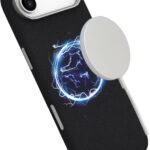 INFINITE (GRS) VENICE iPhone  Air Black PU Leather Magnetic  Cover. Material: 65% (GRS) recycled PC and 21% (GRS) recycled TPU