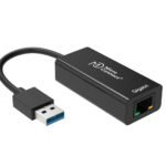 USB3.0 to Gigabit Ethernet  RJ45 10/100/1000Mbps black  Support windows11/10/8/7/Vista/Xp 32/64(Bit), Mac OS 10.5x or above and Linux
