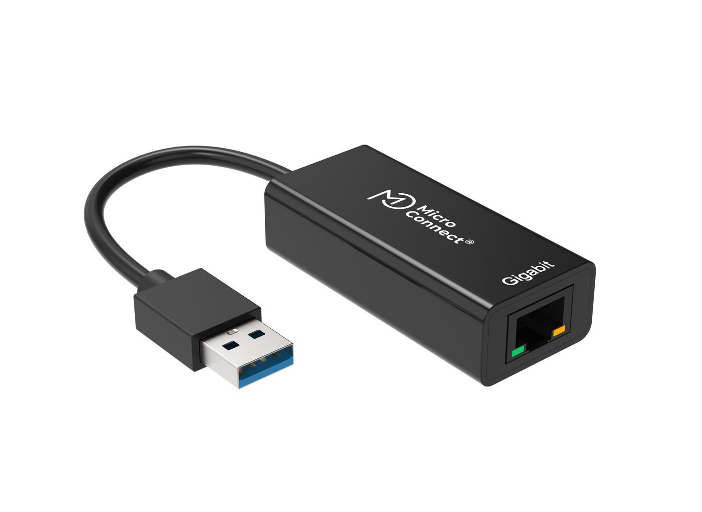 Img_36228887.jpg USB3.0 to Gigabit Ethernet RJ45 10/100/1000Mbps black Support windows11/10/8/7/Vista/Xp 32/64(Bit), Mac OS 10.5x or above and Linux - Image 1