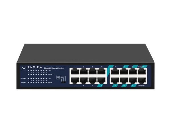 Unmanaged 16-Port Full  Gigabit Intelligent Ethernet  Switch