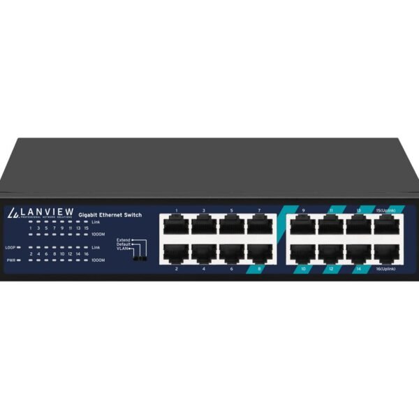 Unmanaged 16-Port Full  Gigabit Intelligent Ethernet  Switch