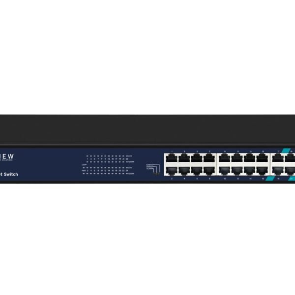 Unmanaged 24-Port Full  Gigabit Intelligent Ethernet  Switch 1U rack-mounted