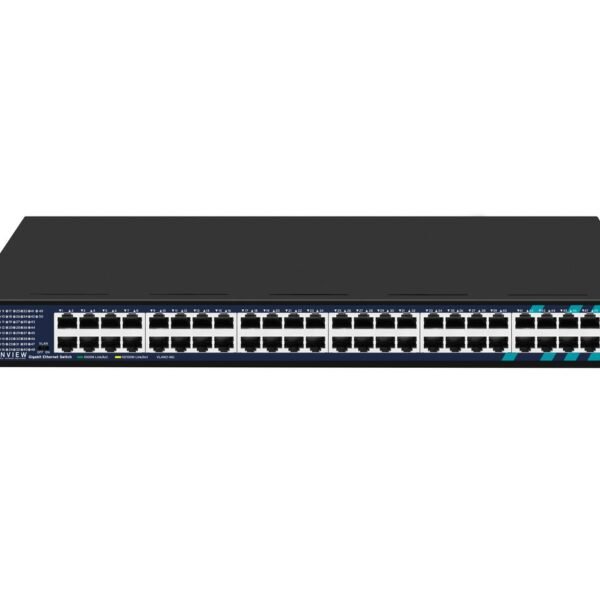 Unmanaged 48-Port RJ45 With 2  Gigabit SFP ports Full  Gigabit Intelligent Ethernet Switch 1U rack-mounted