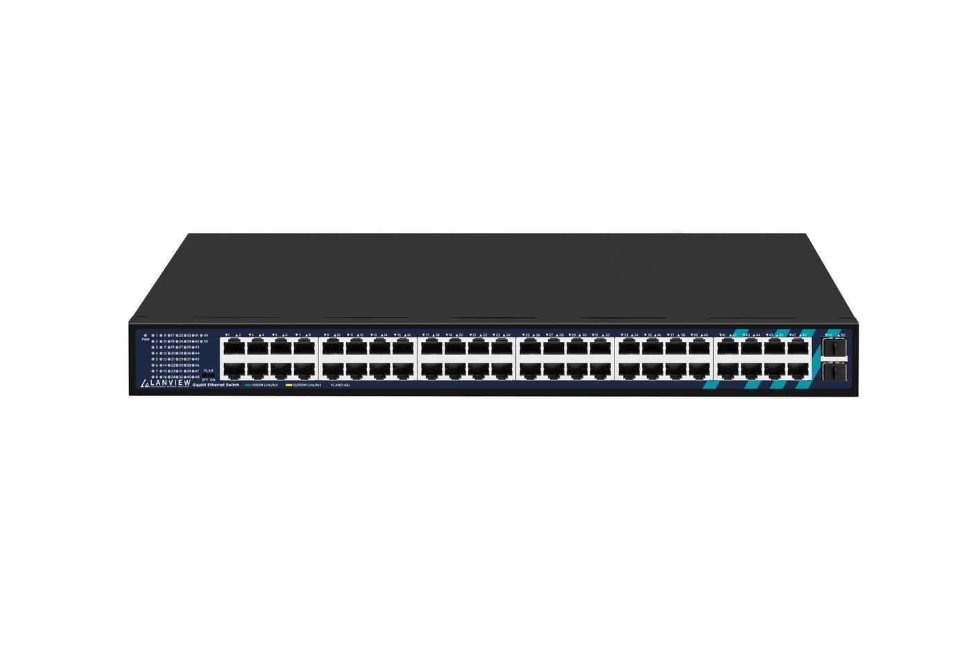 Img_36231124.jpg Unmanaged 48-Port RJ45 With 2 Gigabit SFP ports Full Gigabit Intelligent Ethernet Switch 1U rack-mounted - Image 1