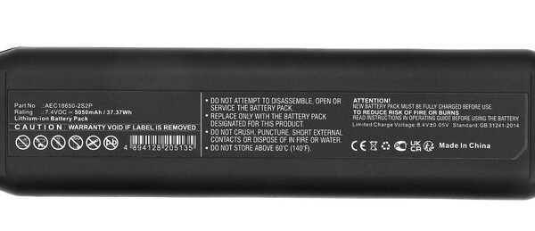 Battery Li-ion Black 7.4V  5050mAh 37.37Wh for Konftel