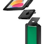 iPad 10th-11th (A16) Gen  Space Enclosure Brandable  Floor Stand Plus Hub Black