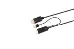 HDMI to DisplayPort Converter Cable, Converts HDMI to DP,  1meter Supports HDMI up to 4K (4096x2160@60Hz), with additional USB to amplify