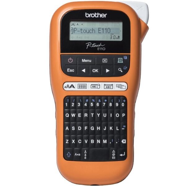 P-touch E110 German label  printer Thermal transfer 180  x 180 DPI 20 mm/sec HGe/TZe QWERTZ