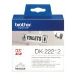 DK22212  WHITE CONTINUOUS  FILM TAPE 62MM QL 500/550  White Continous Plastic Film 62 mm x 15,24m - Image 3