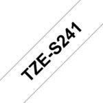 Tzes241 Label-Making Tape  Black On White Tz