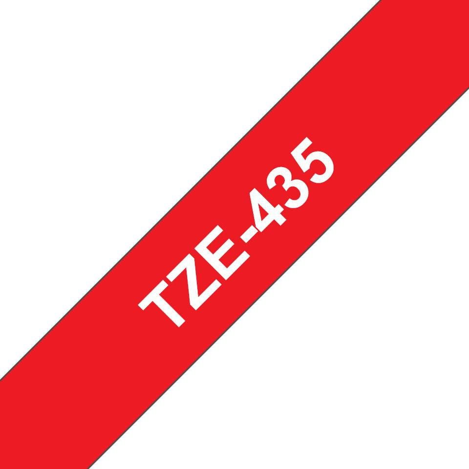 Img_36278881.jpg Tape White on Red 12mm TZe-435, TZ, 8 m, Box, 1.2 cm - Image 1